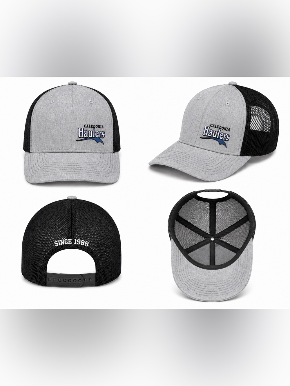 Gray & Black Trucker Hat